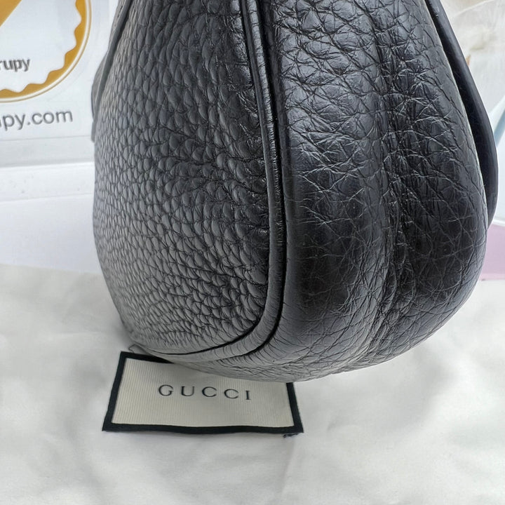 GUCCI DISCO SOHO FLAP CROSSBODY BLACK