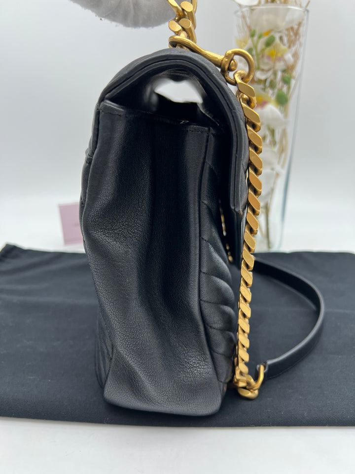 YVES SAINT LAURENT MONOGRAM ENVELOPE GHW