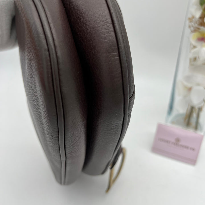 CHRISTIAN DIOR BLACK LEATHER  SADDLE BAG