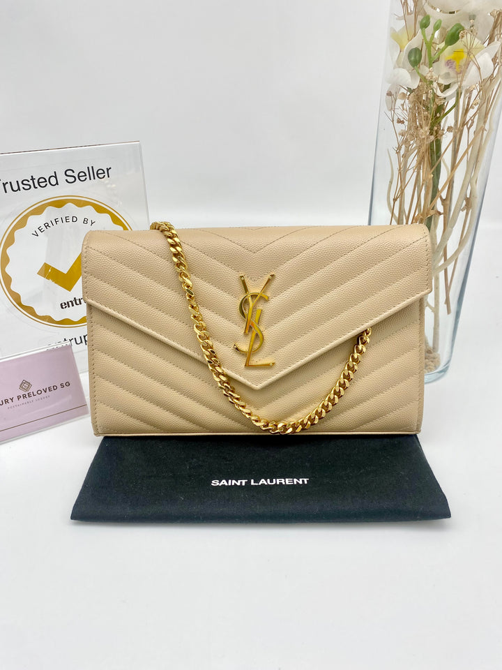 YVES SAINT LAURENT CASSANDRA MONOGRAM