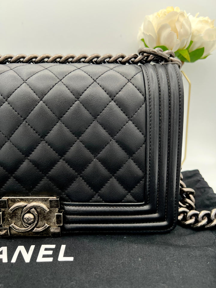 CHANEL LAMBSKIN OLD MEDIUM BOY