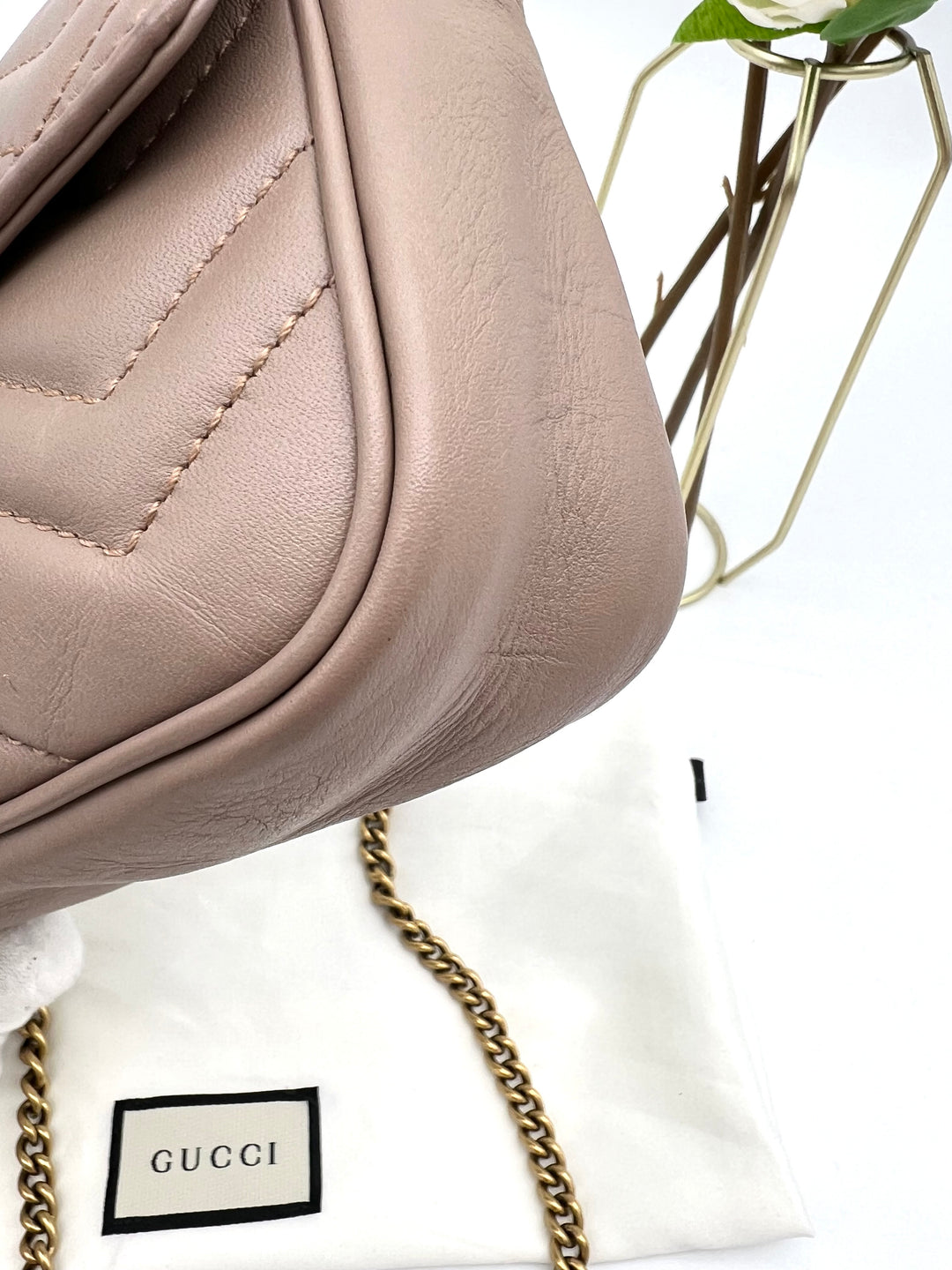 GUCCI GG MARMONT SUPER MINI METALASSE
