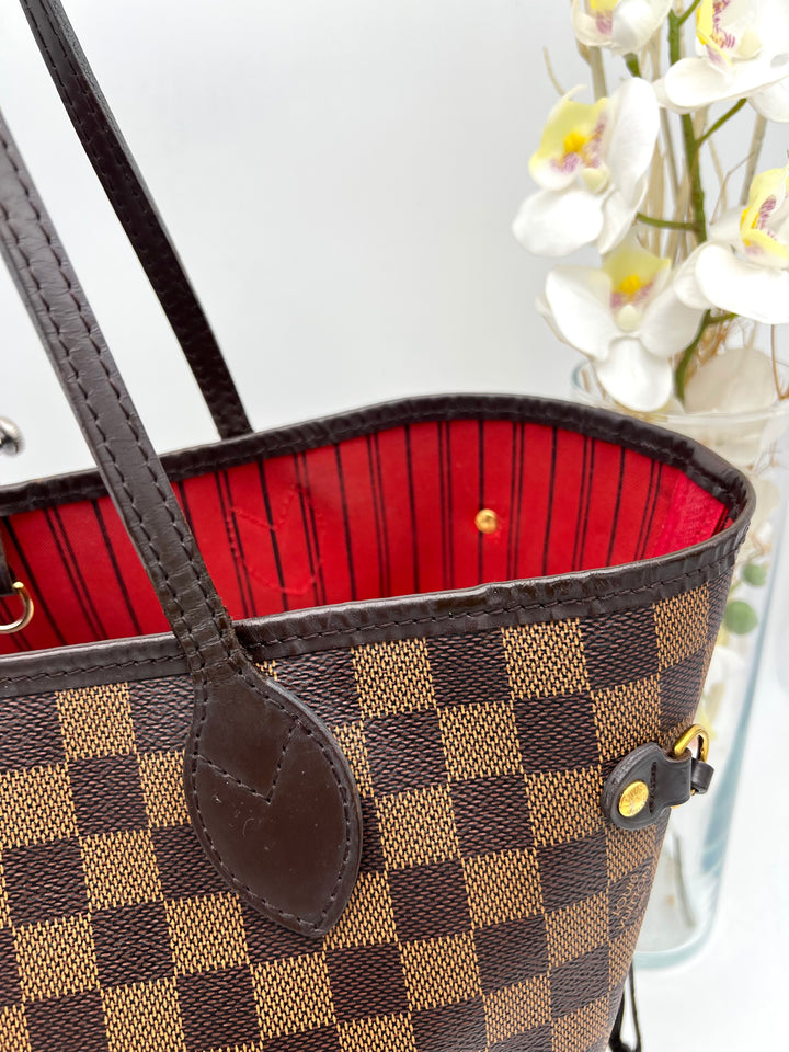 LOUIS VUITTON NEVERFULL MM DAMIER W/ POUCH
