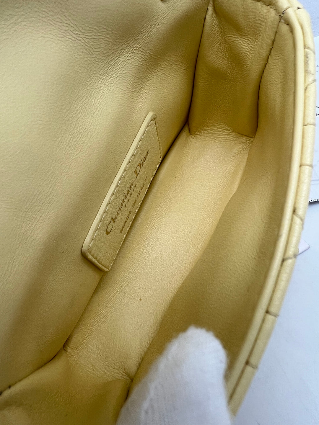 CHRISTIAN DIOR QUILTED CARO MICRO CANNAGE CALFSKIN