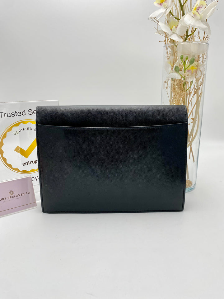 YVES SAINT LAURENT YSL VINTAGE CLUTCH