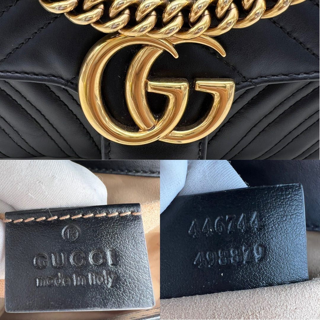 GUCCI MARMONT QUILTED GHW SHOULDER BAG MINI