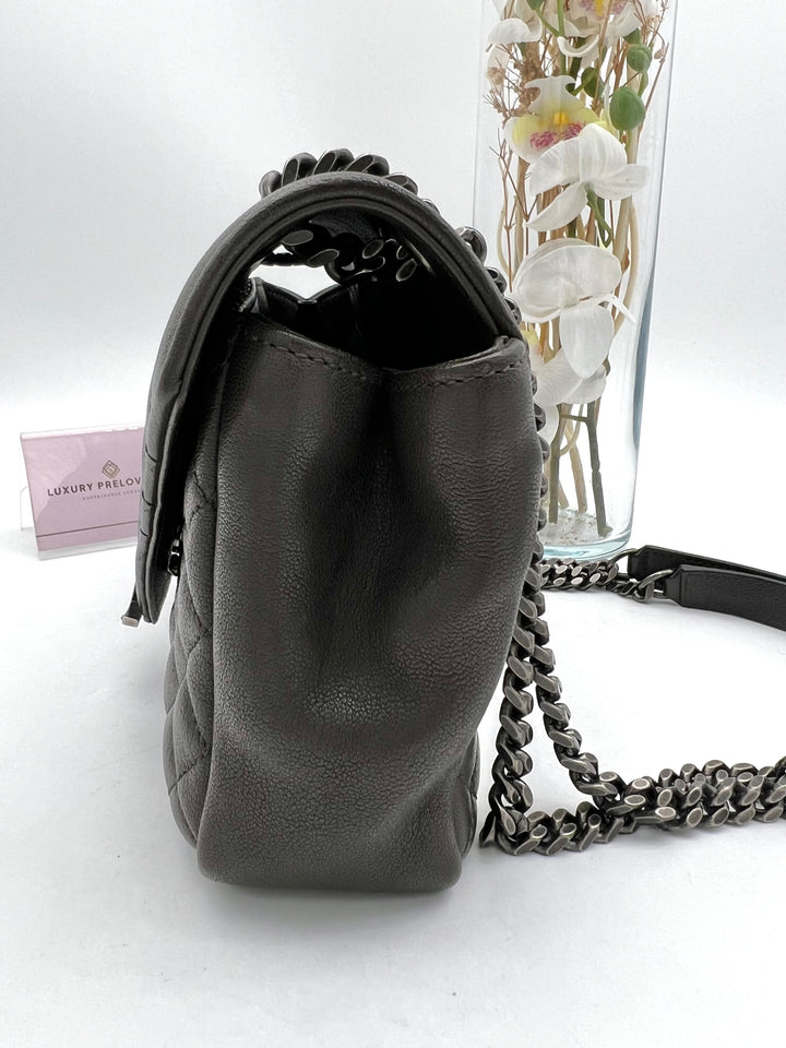 YVES SAINT LAURENT QUILTED ENVELOPE SHW BAG