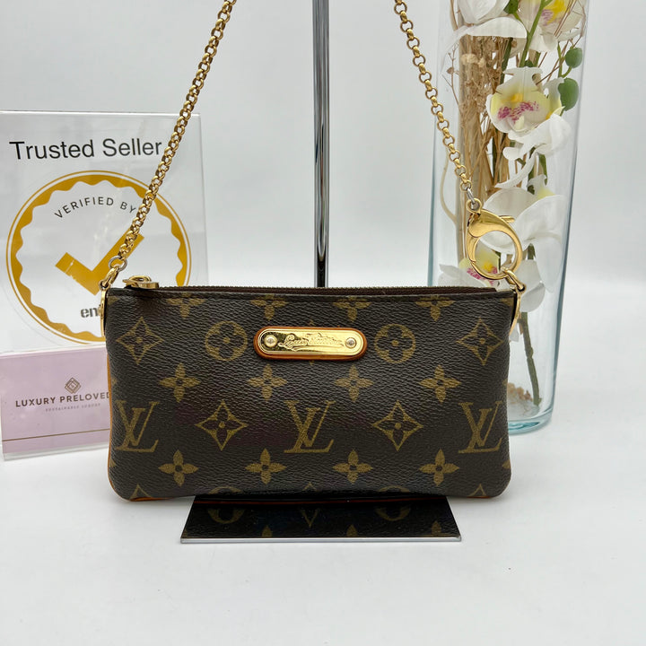 LOUIS VUITTON MILLA MM POCHETTE MONOGRAM