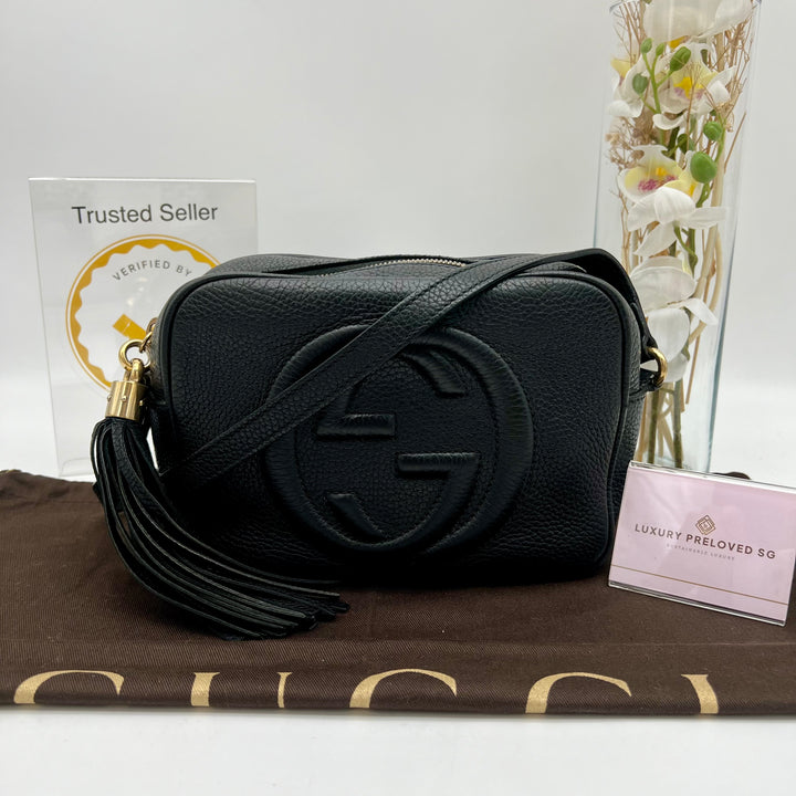 GUCCI DISCO SOHO CROSSBODY BLACK