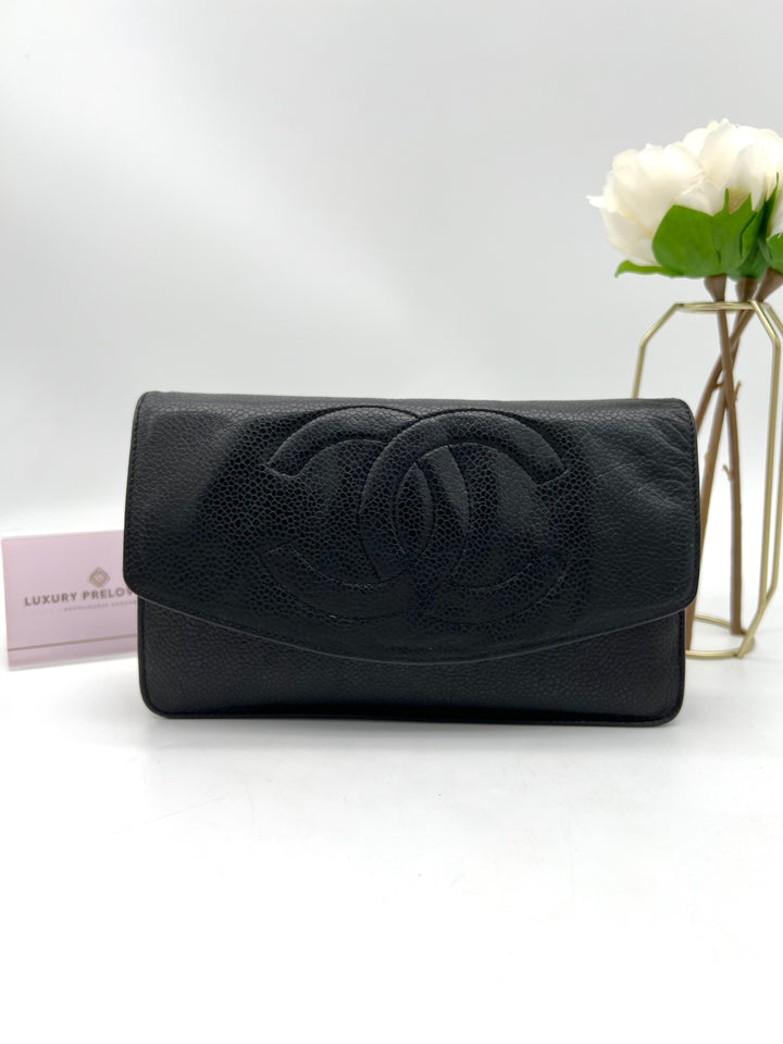 CHANEL CAVIAR TIMELESS CLUTCH