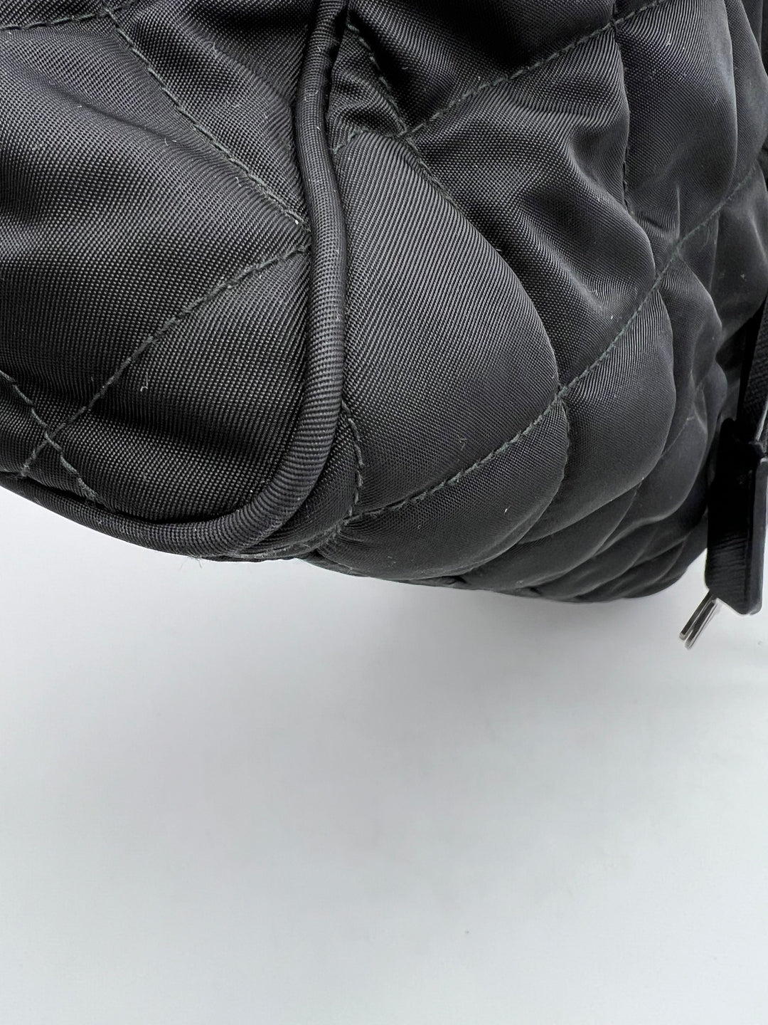 PRADA QUILTED TESSUTO CHAIN SHOULDER BAG