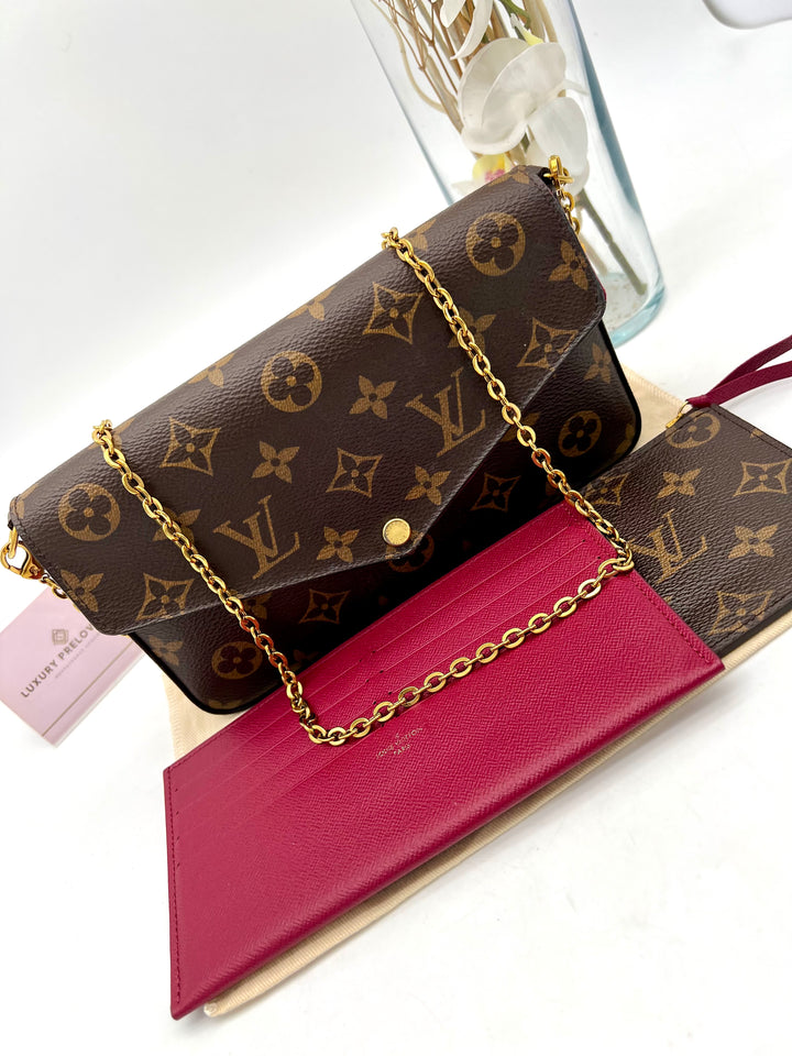 LOUIS VUITTON FELICIE DAMIER EBENE