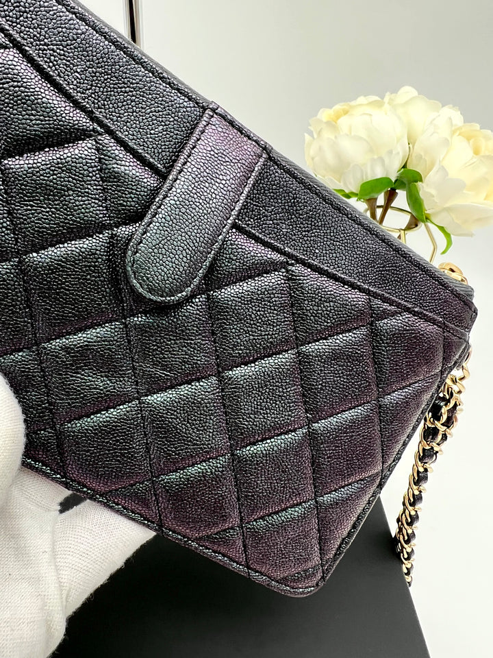 CHANEL CAVIAR CHAIN WRISTLET GHW