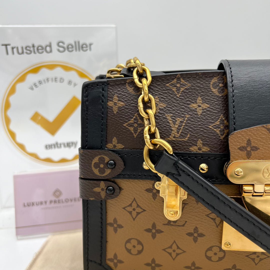 LOUIS VUITTON TRUNK CLUTCH 2 WAY BAG ( MICROCHIPPED )