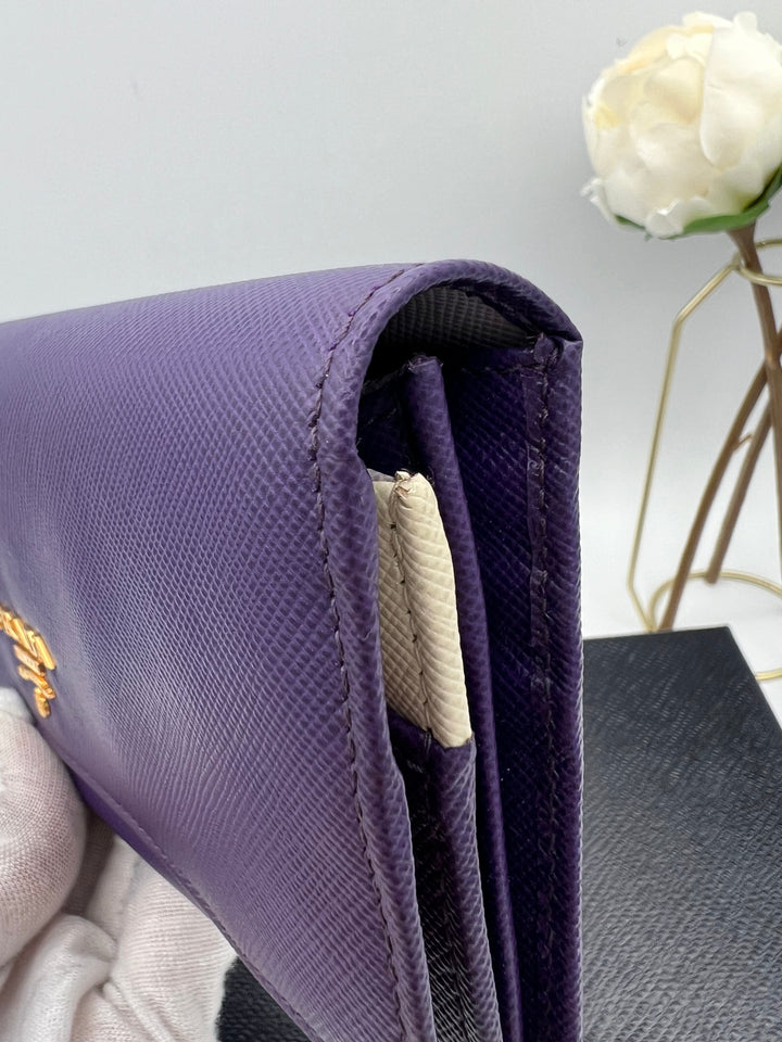 PRADA WALLET 2 TONED SAFFIANO LEATHER