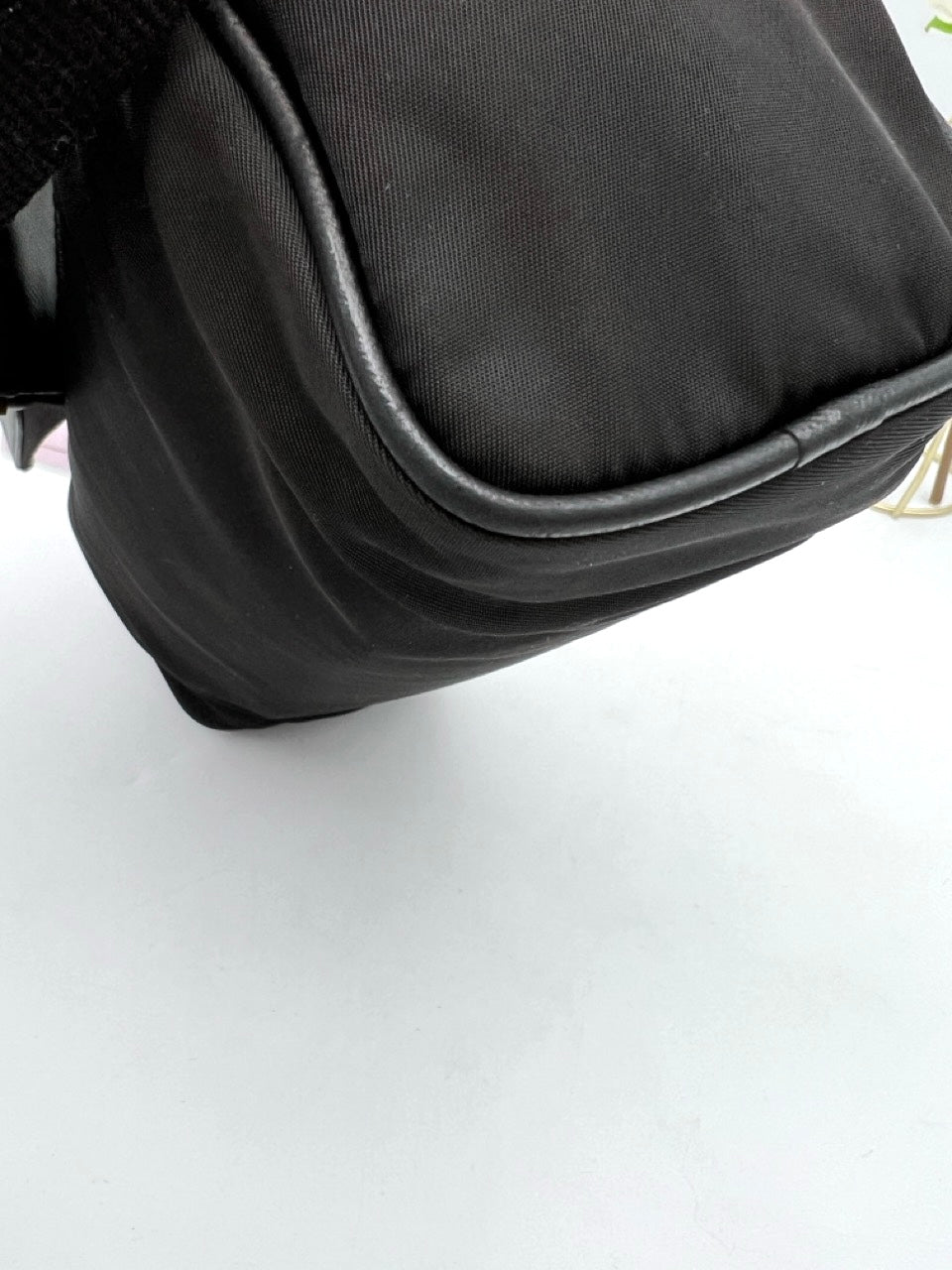 PRADA QUILTED NYLON SHOULDER BAG