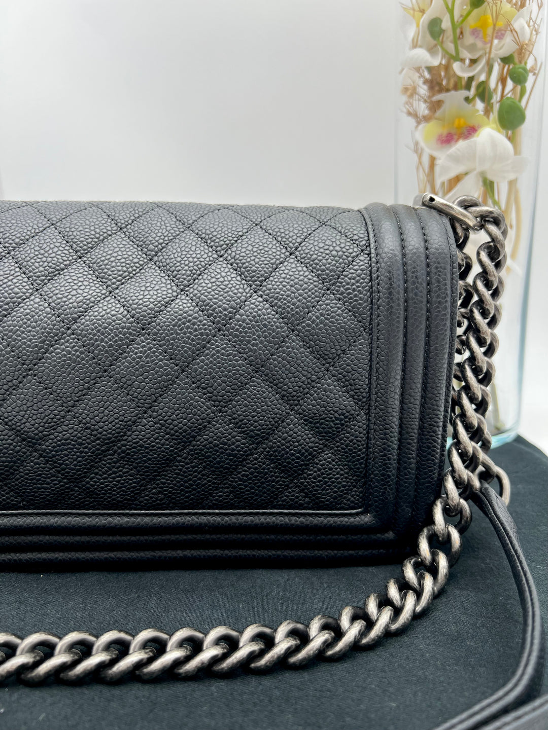 CHANEL CAVIAR OLD MEDIUM BOY