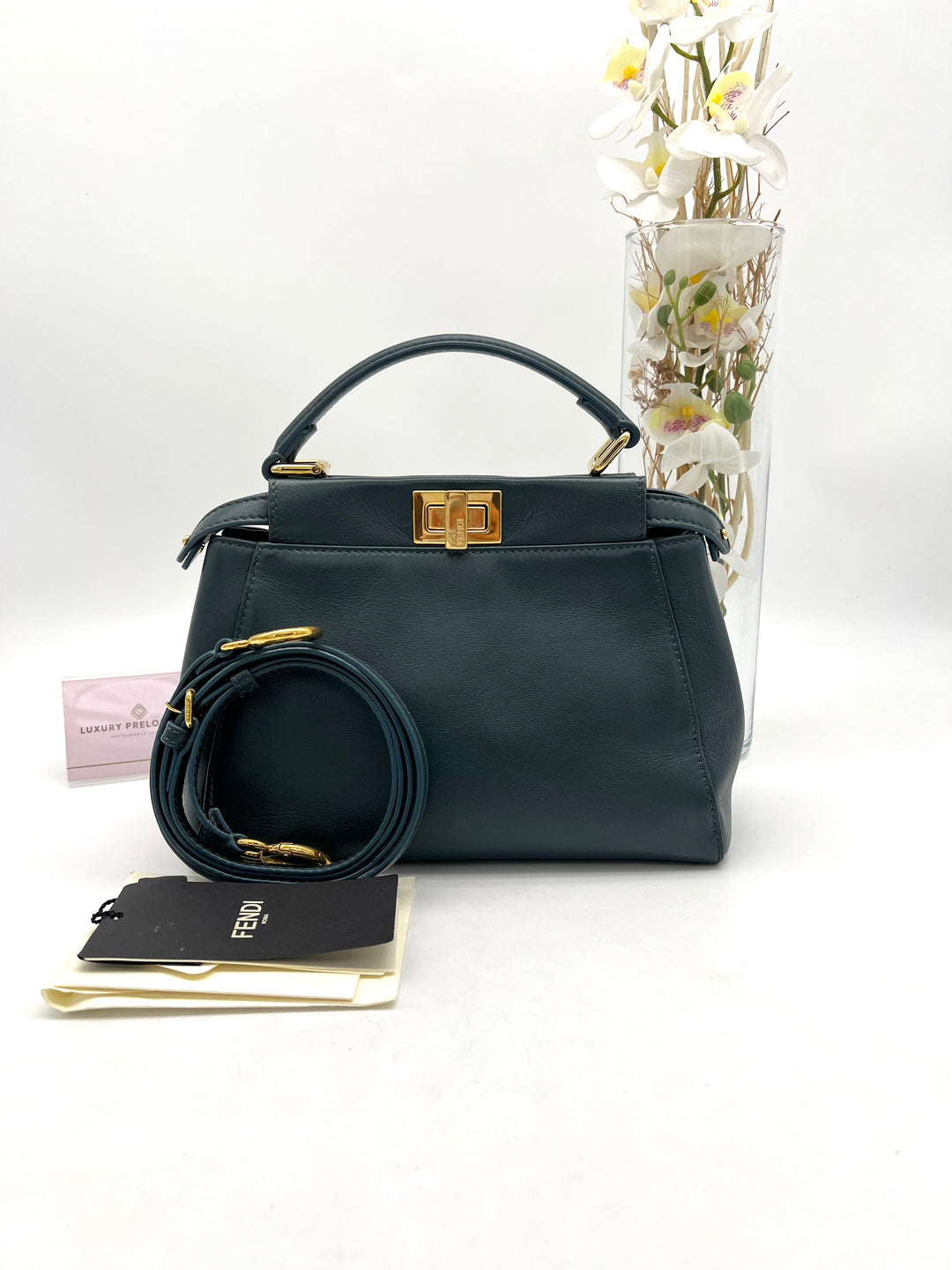 FENDI PEEKABOO SOFT LEATHER MINI