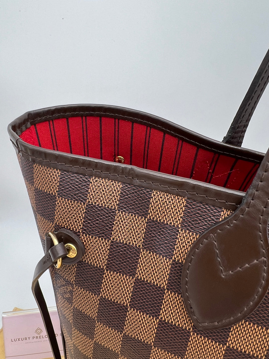 LOUIS VUITTON NEVERFULL MM DAMIER W/ POUCH