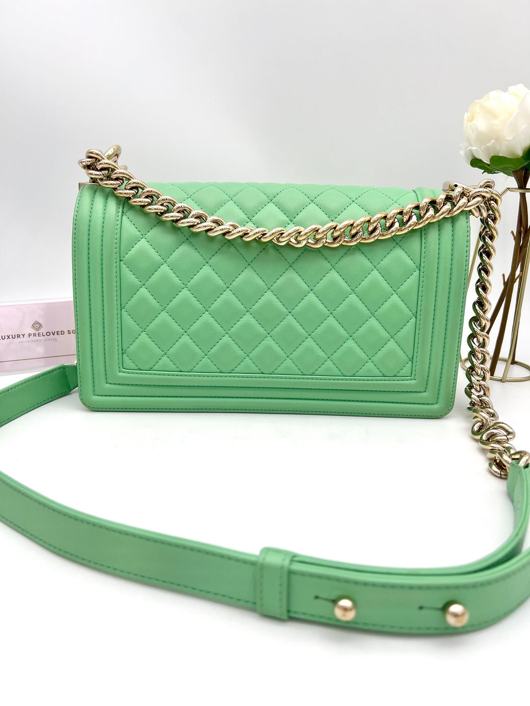 CHANEL LAMBSKIN OLD MEDIUM BOY