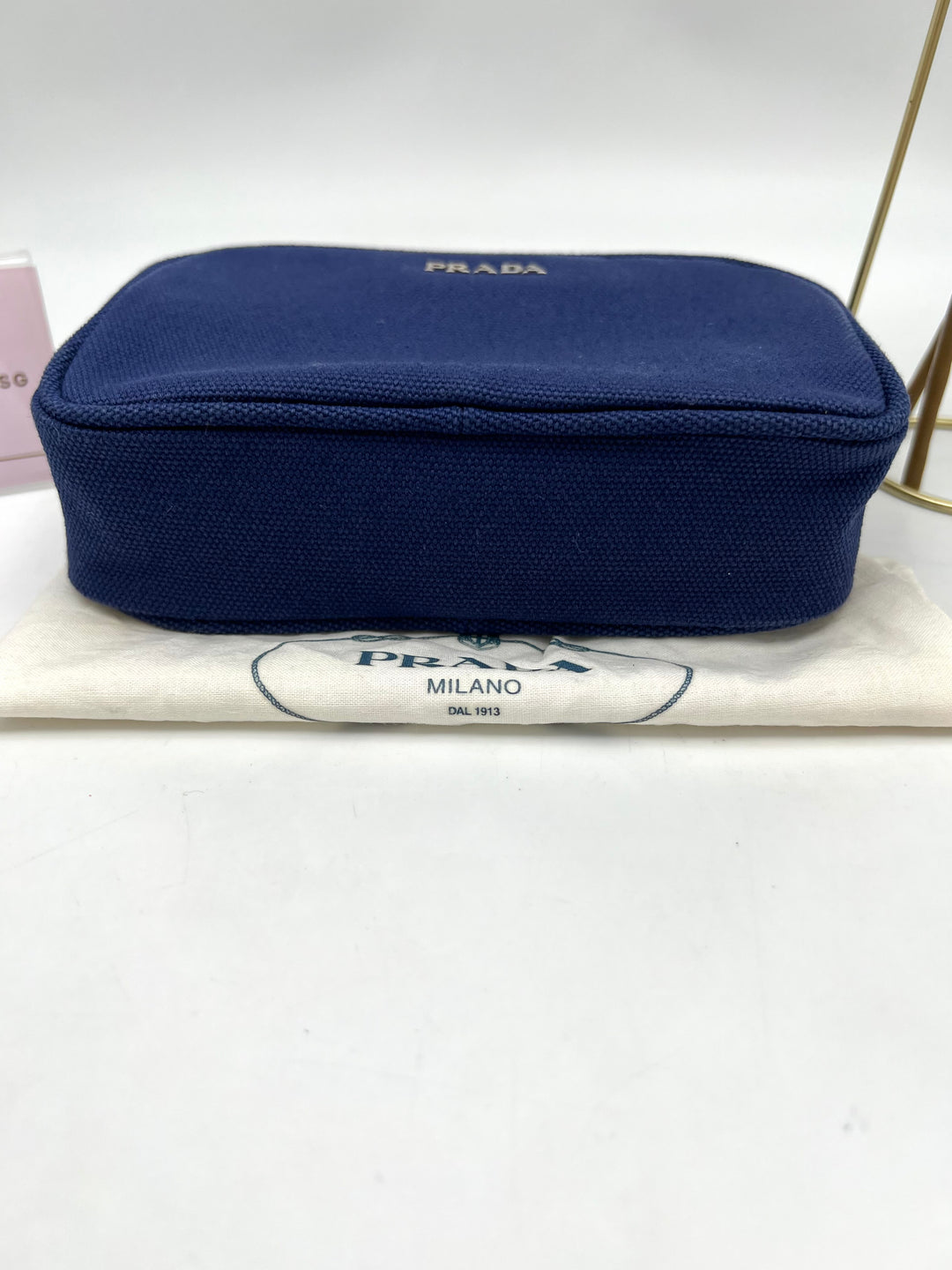 PRADA CANVAS SHOULDER BAG