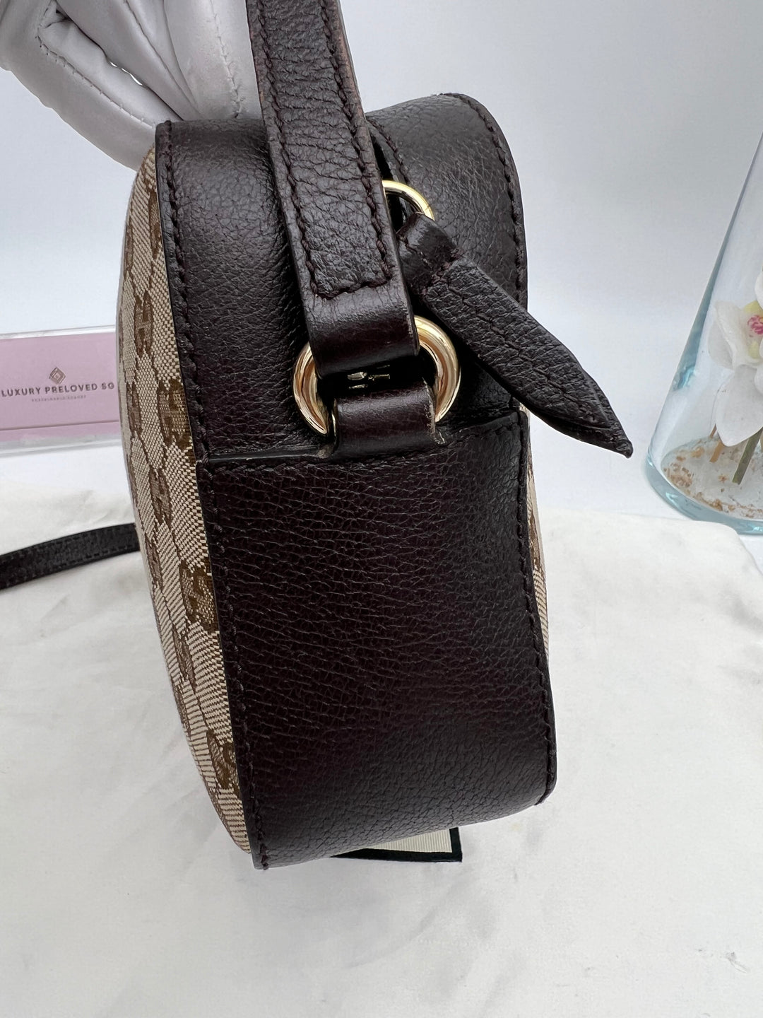GUCCI OPHIDIA SUPREME CANVAS CAMERA BAG