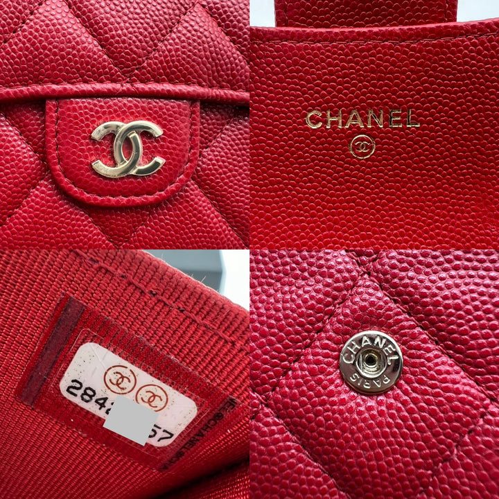 CHANEL CLASSIC SMALL FLAP CAVIAR WALLET