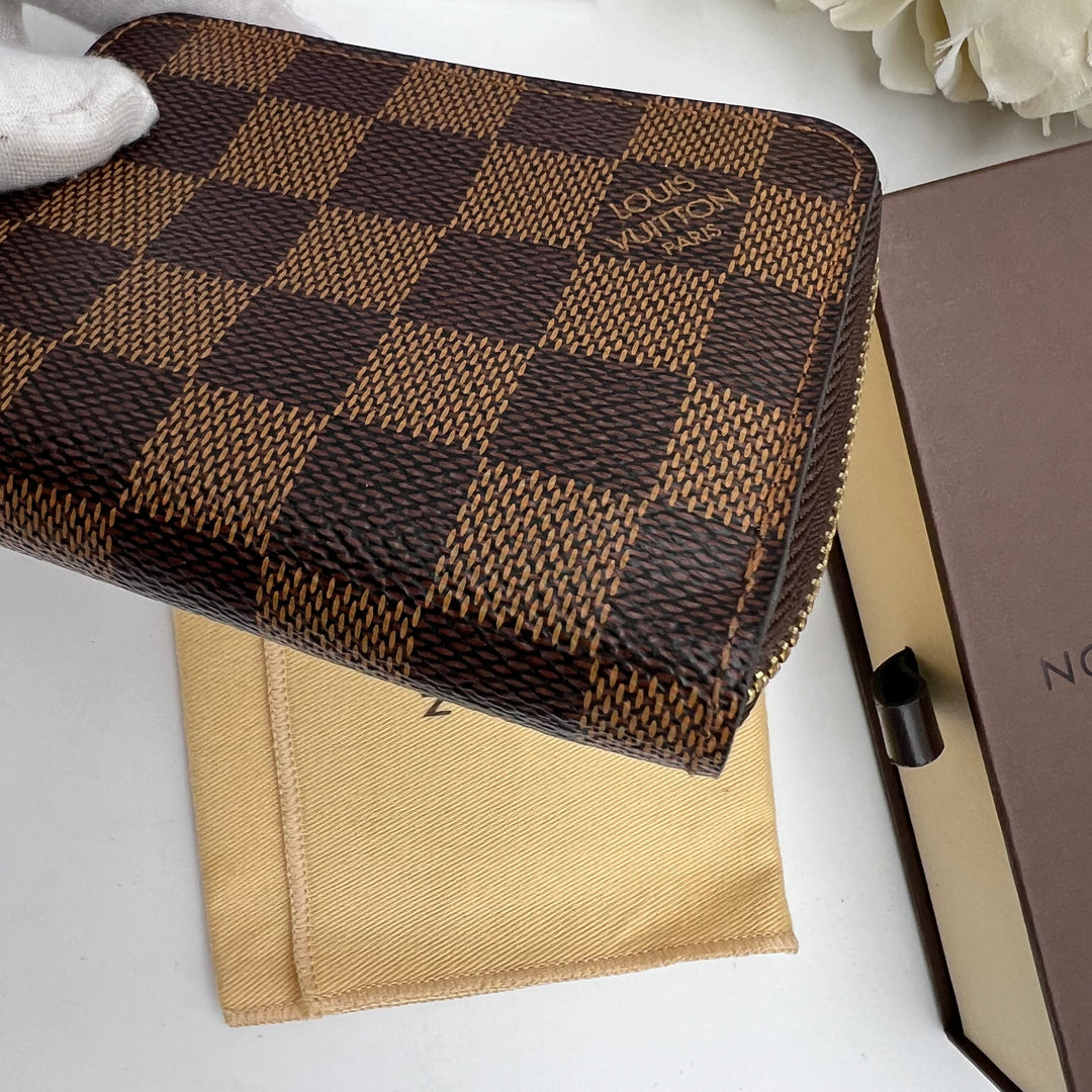 LOUIS VUITTON DAMIER EBENE ZIPPY SHORT WALLET