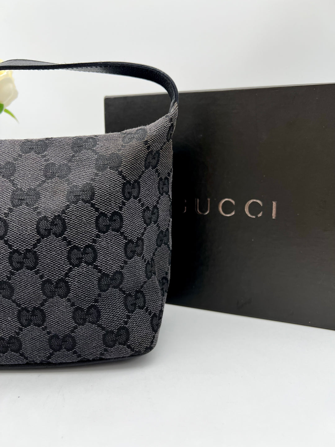 GUCCI GG CANVAS HOBO SMALL BAG