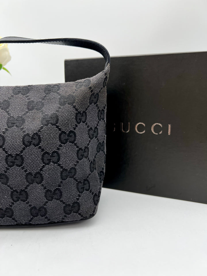GUCCI GG CANVAS HOBO SMALL BAG