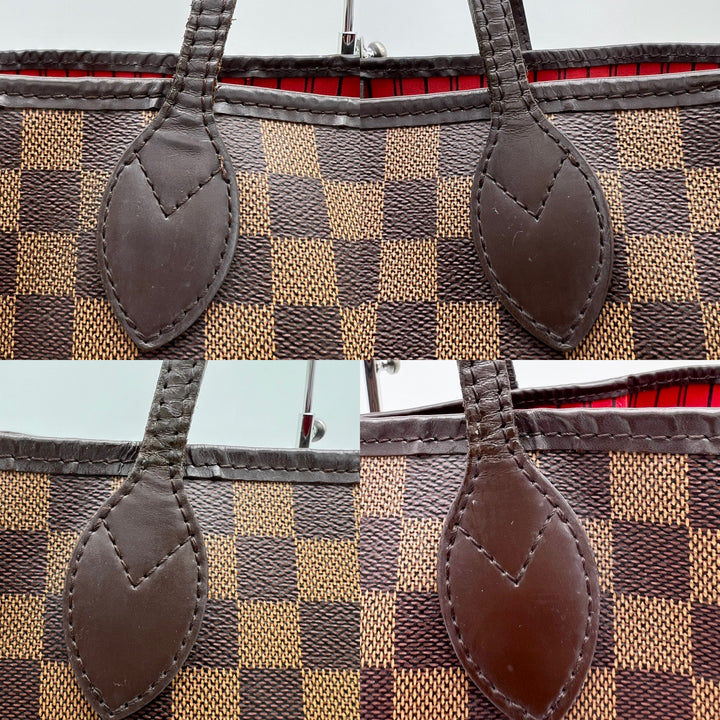 LOUIS VUITTON NEVERFULL MM DAMIER W/ POUCH