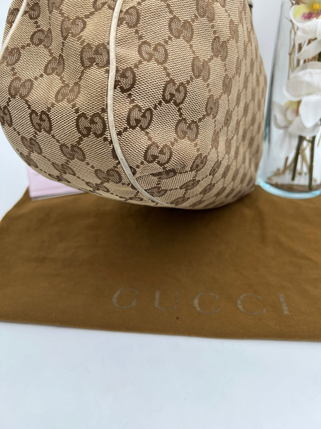 GUCCI CANVAS SMALL OPHIDIA SHOULDER BAG