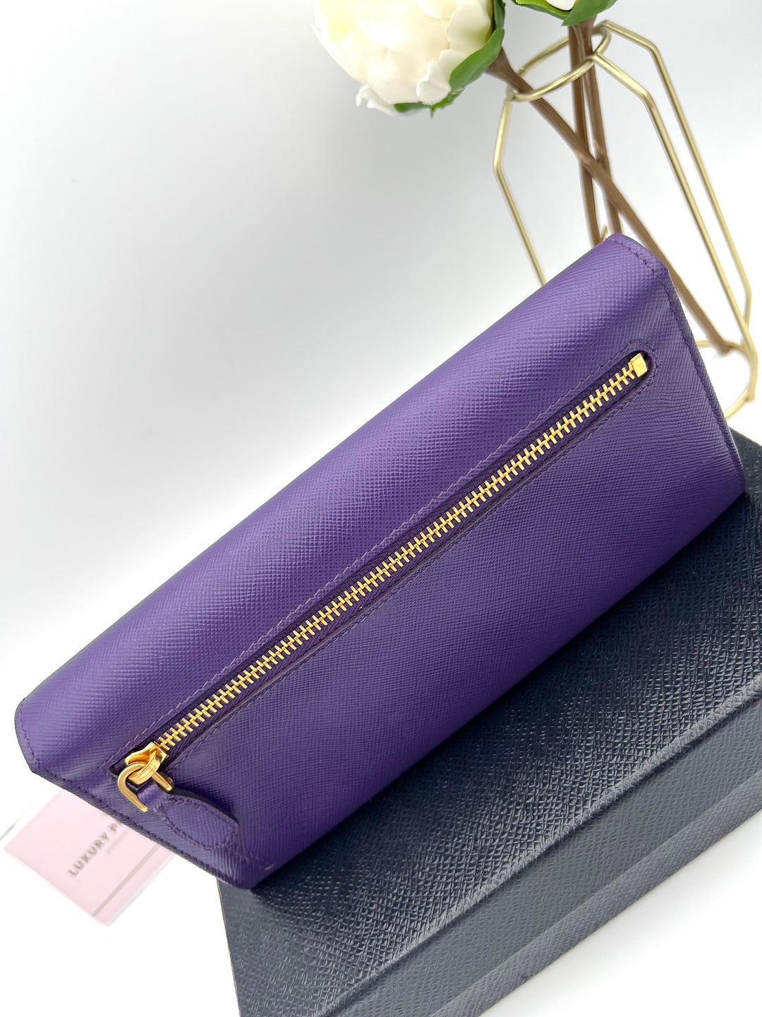 PRADA WALLET 2 TONED SAFFIANO LEATHER