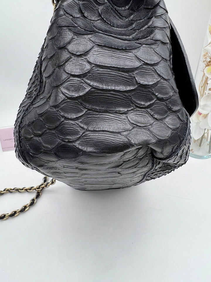 MULBERRY LILY PHYTHON CHAIN SHOULDER BAG