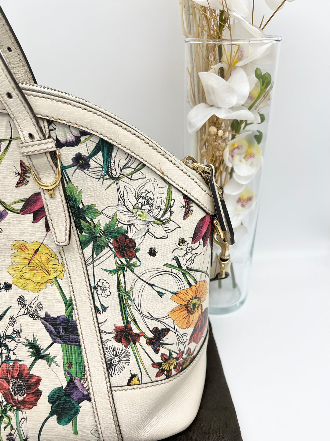 GUCCI VINTAGE FLORA 2 WAY BAG