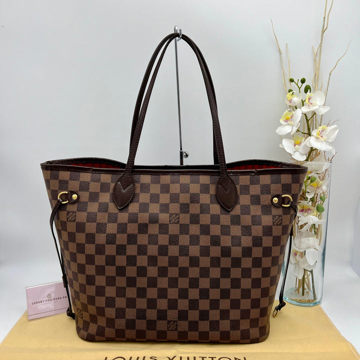 LOUIS VUITTON NEVERFULL MM DAMIER EBENE