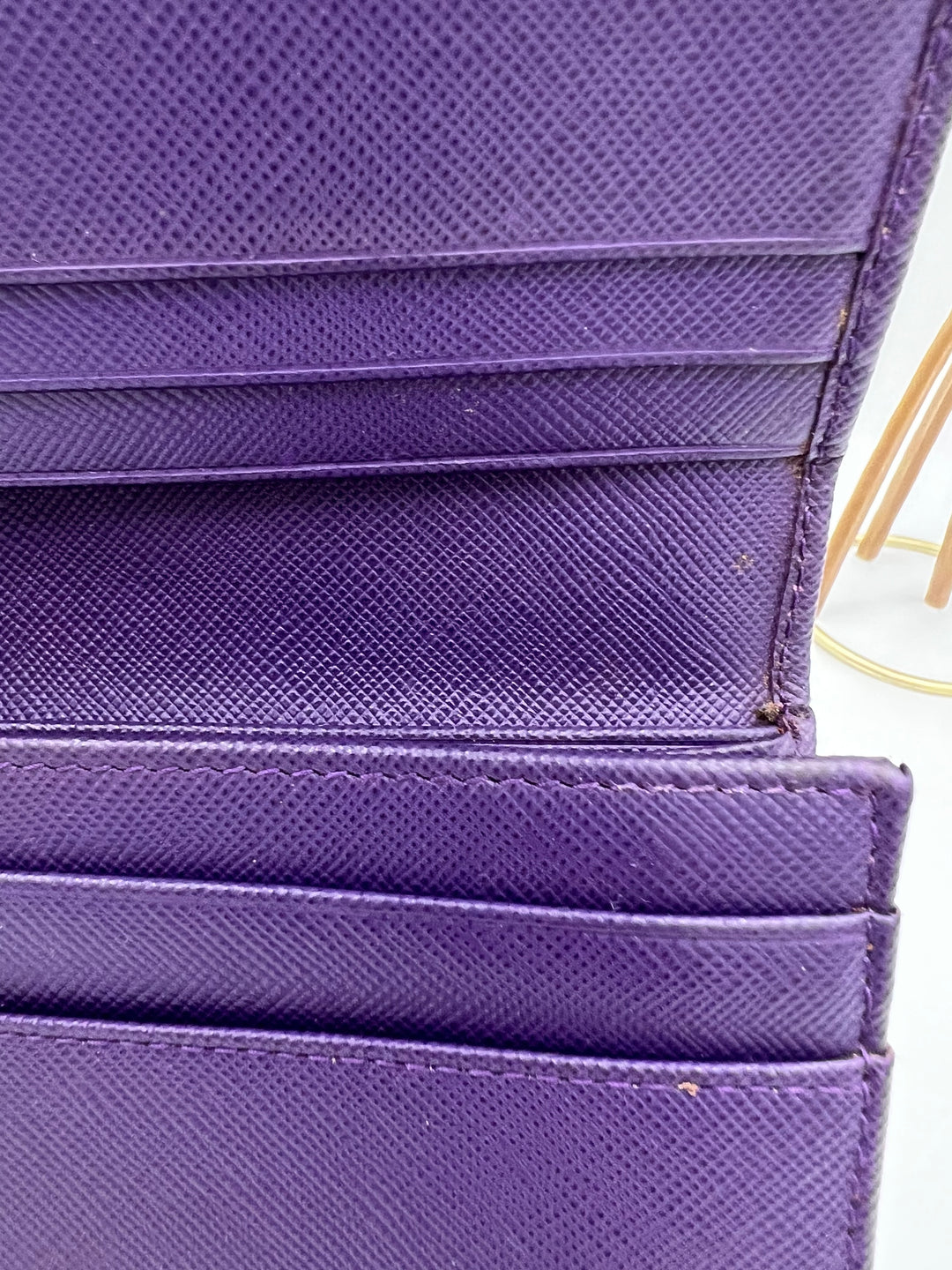 PRADA WALLET RIBBON SAFFIANO LEATHER