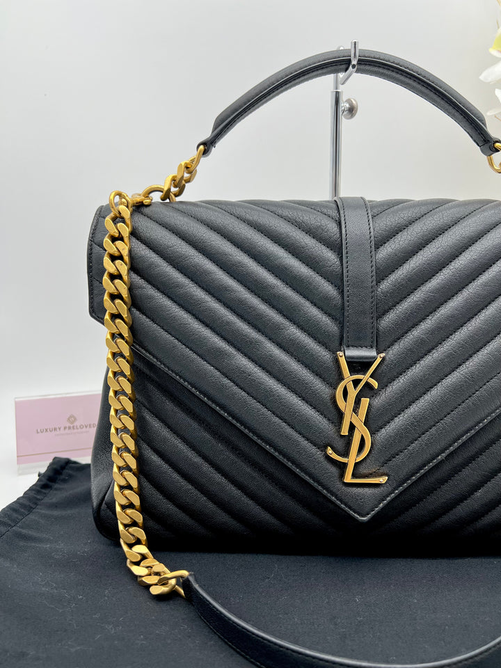 YVES SAINT LAURENT MONOGRAM ENVELOPE GHW