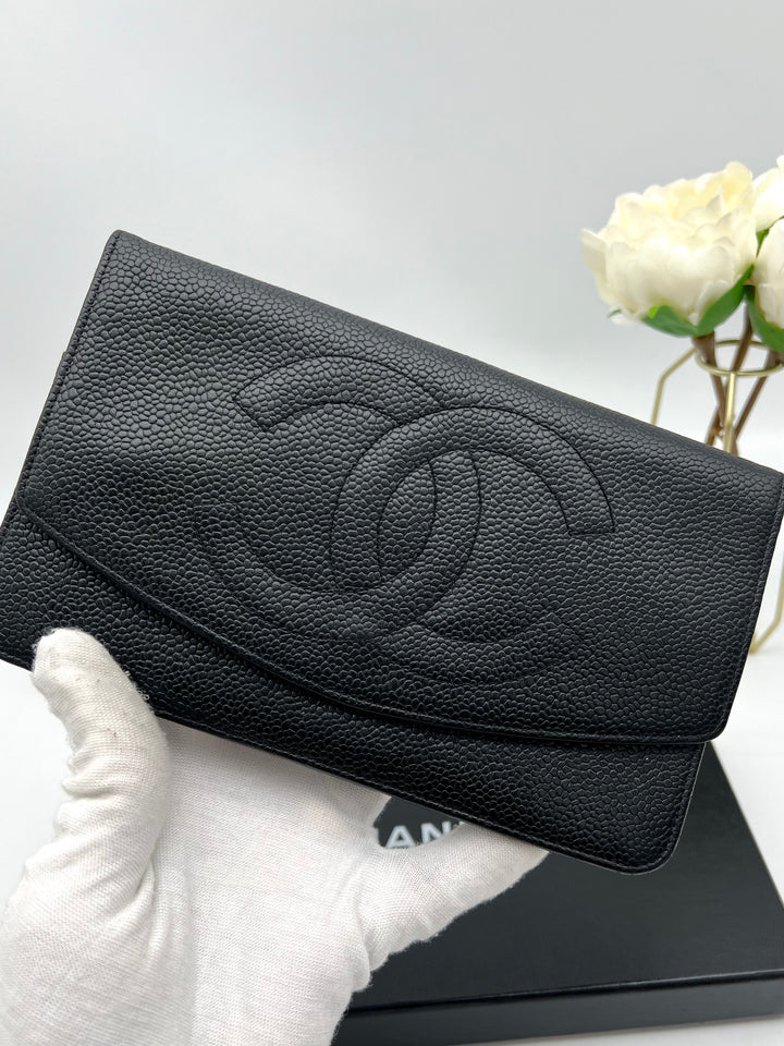 CHANEL CAVIAR TIMELESS CLUTCH