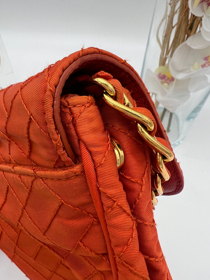 PRADA QUILTED NYLON CHAIN BAG