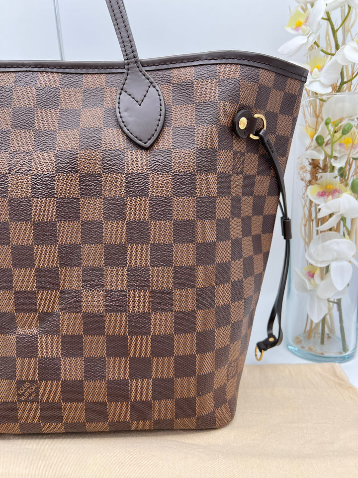 LOUIS VUITTON NEVERFULL MM DAMIER W/ POUCH (RFID)