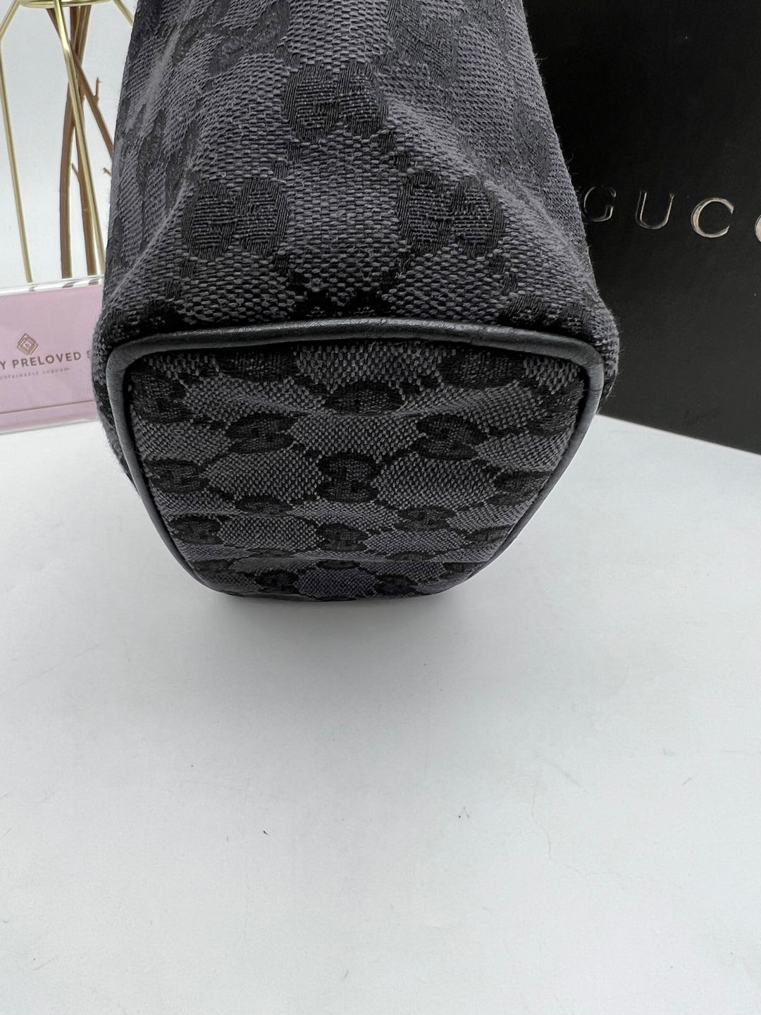 GUCCI GG CANVAS HOBO SMALL BAG