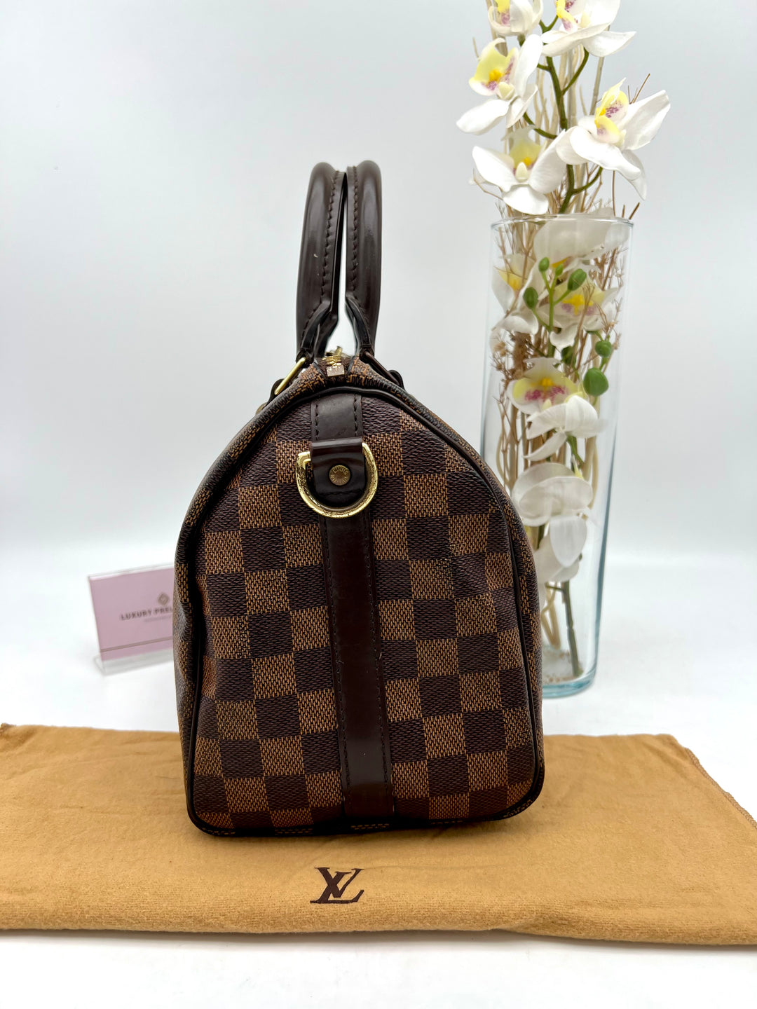 LOUIS VUITTON BANDOULIERE 25 DAMIER EBENE