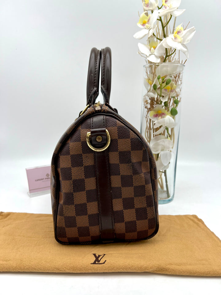 LOUIS VUITTON BANDOULIERE 25 DAMIER EBENE