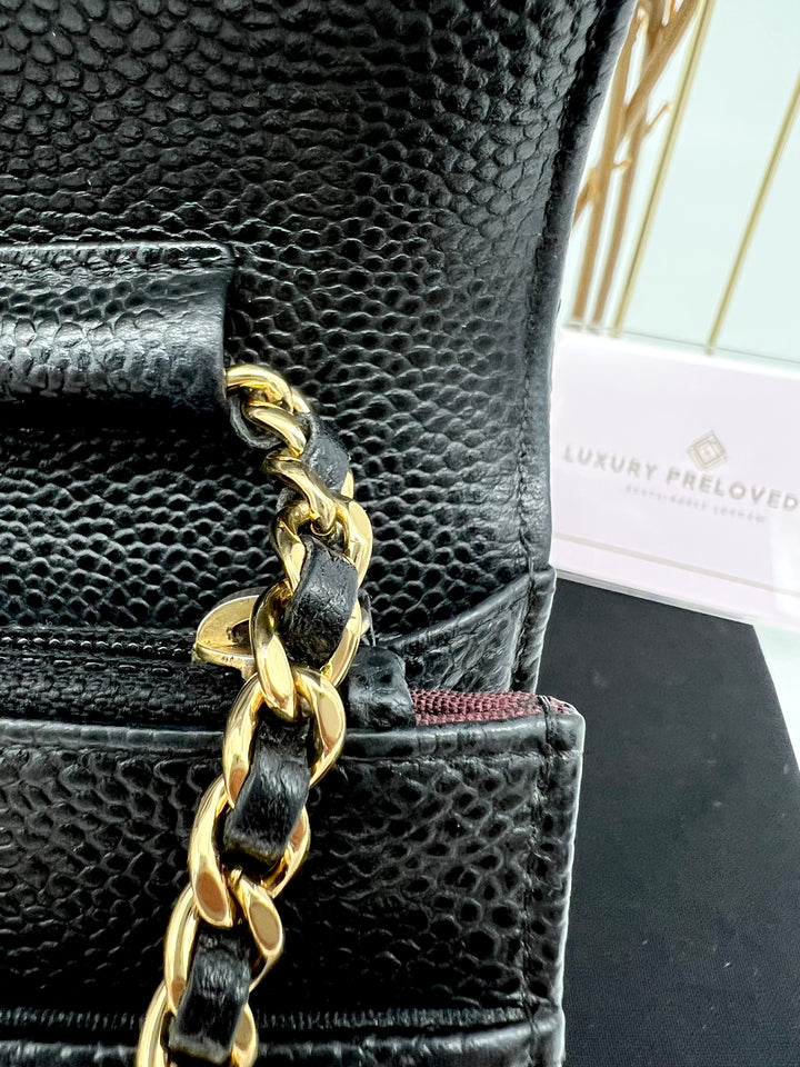 CHANEL CAVIAR WALLET ON CHAIN