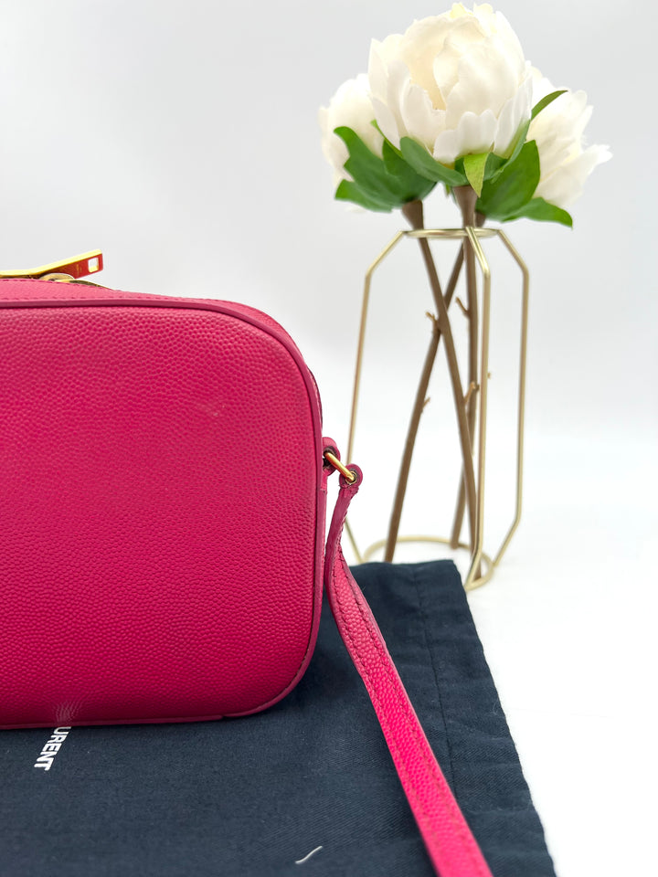 YVES SAINT LAURENT CLASSIC LOU MONOGRAM CAMERA BAG