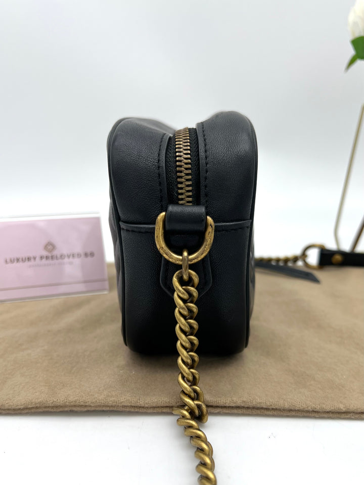 GUCCI GG MARMONT CAMERA CHAIN SHOULDER BAG