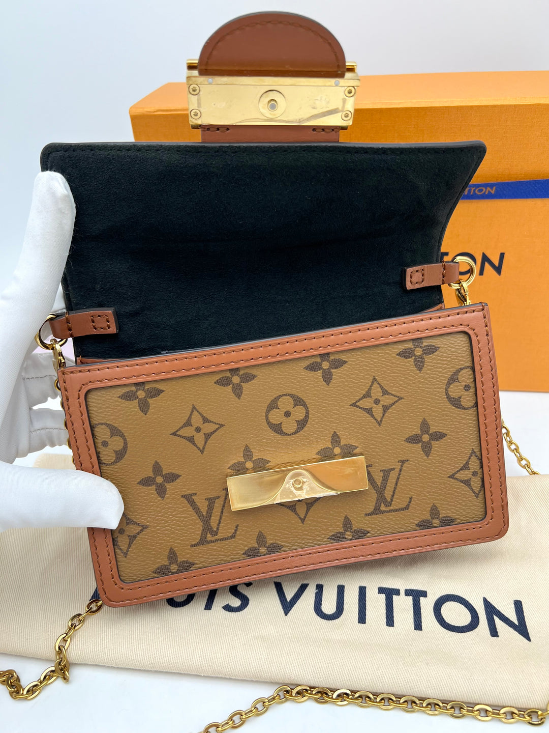 LOUIS VUITTON DAUPHINE WALLET ON CHAIN (RFID)