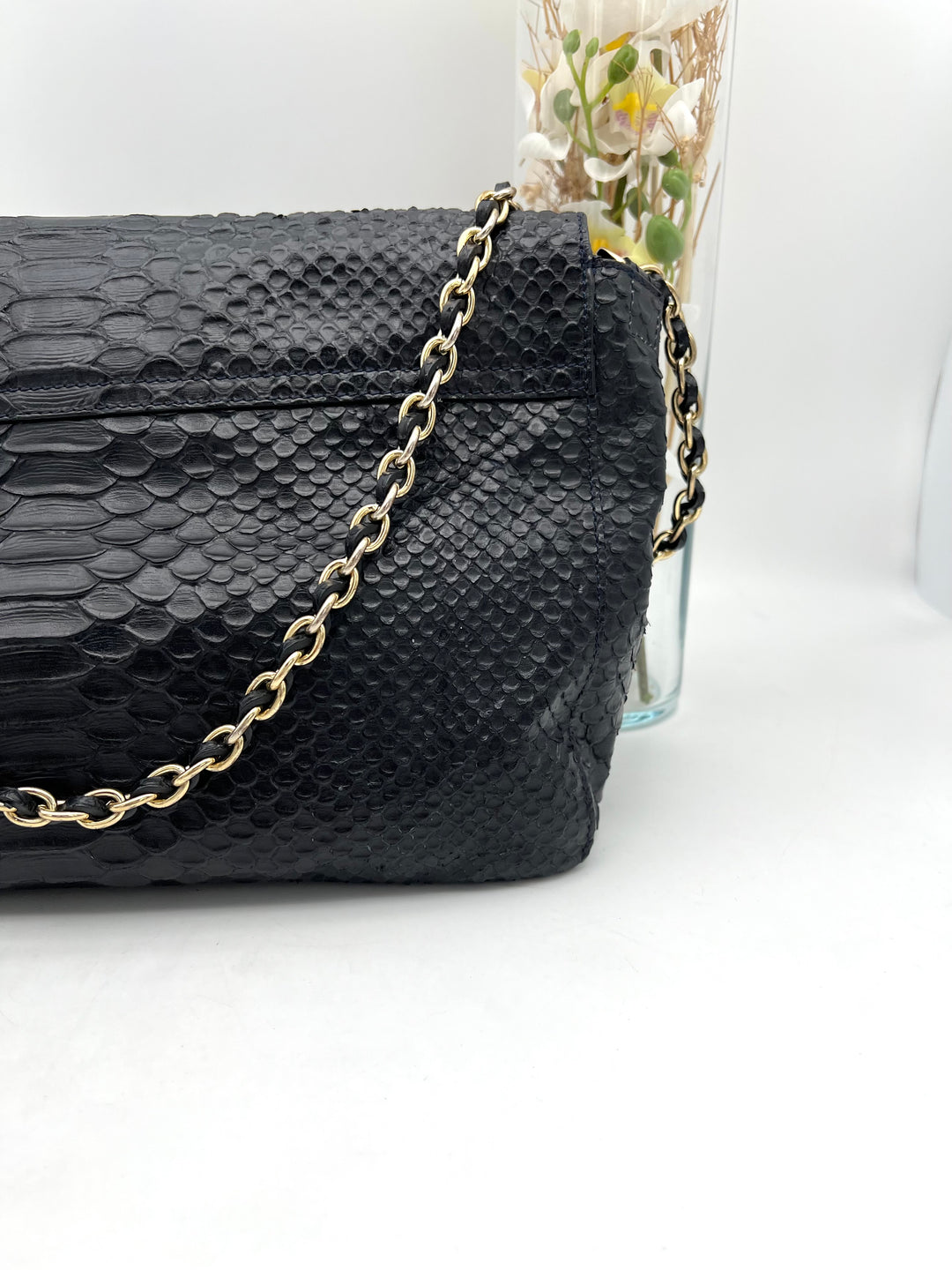 MULBERRY LILY PHYTHON CHAIN SHOULDER BAG