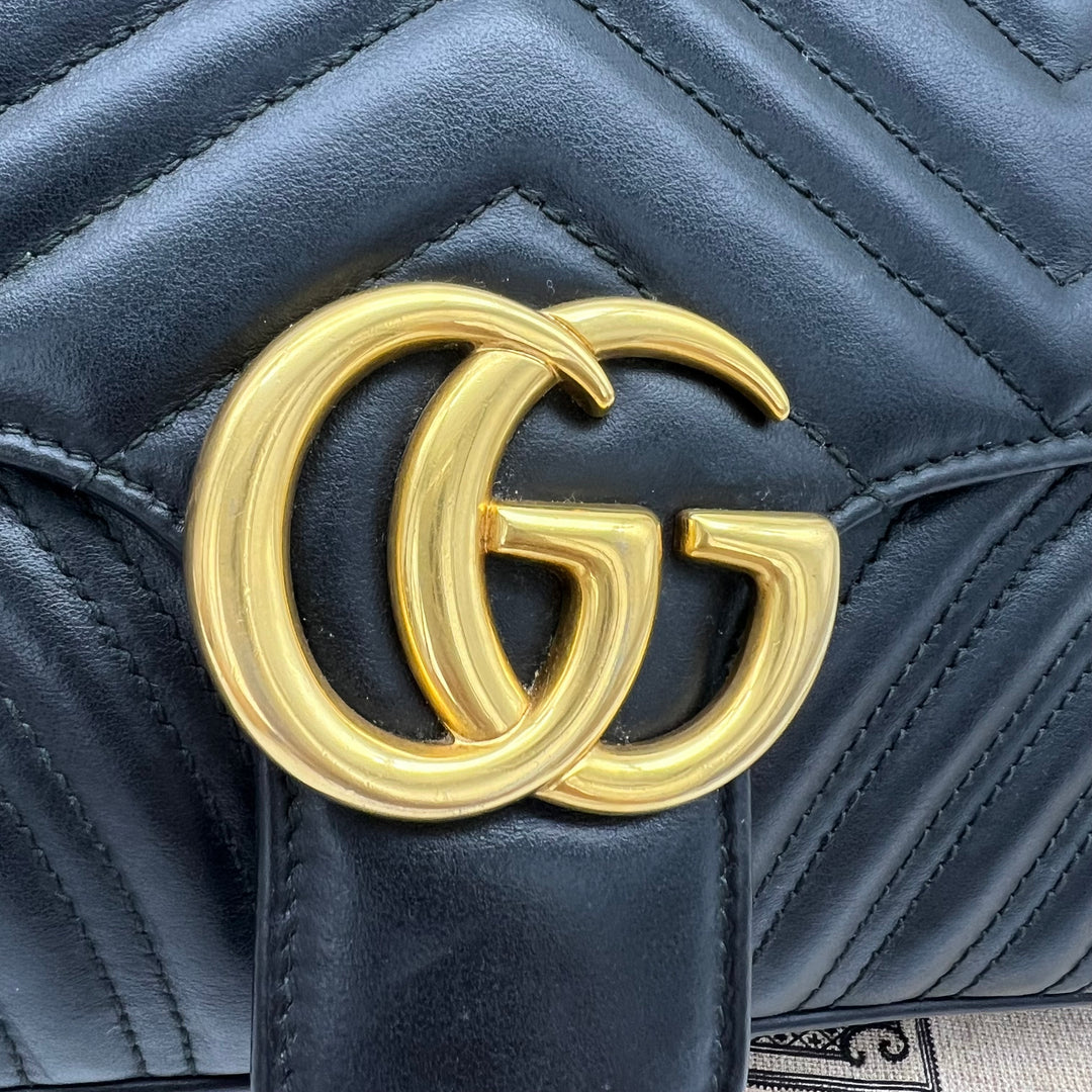 GUCCI MARMONT QUILTED GHW SHOULDER BAG